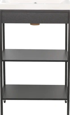 welltime Waschbeckenunterschrank »Lodi« 1 Stk. tlg. Badezimmerregal mit 2 offenen Fächern - (B/T/H) 51/40/80 cm