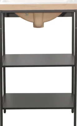 welltime Waschbeckenunterschrank »Lodi« 1 Stk. tlg. Badezimmerregal mit 2 offenen Fächern - (B/T/H) 51/40/80 cm