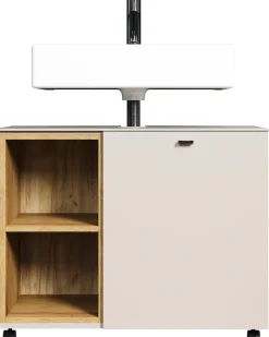 welltime Waschbeckenunterschrank »San Pedro« 1 Stk. tlg. Waschbeckenunterschrank a. Rollen, Soft-Close 80/42/64 cm