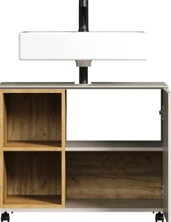 welltime Waschbeckenunterschrank »San Pedro« 1 Stk. tlg. Waschbeckenunterschrank a. Rollen, Soft-Close 80/42/64 cm