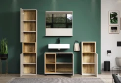 welltime Waschbeckenunterschrank »San Pedro« 1 Stk. tlg. Waschbeckenunterschrank a. Rollen, Soft-Close 80/42/64 cm