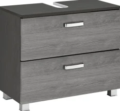 welltime Waschbeckenunterschrank »Ravenna« Breite 70 cm, Türen mit Anschlagdämpfern