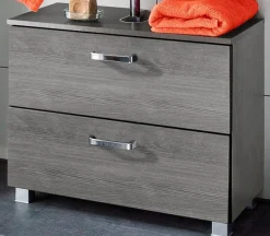 welltime Waschbeckenunterschrank »Ravenna« Breite 70 cm, Türen mit Anschlagdämpfern
