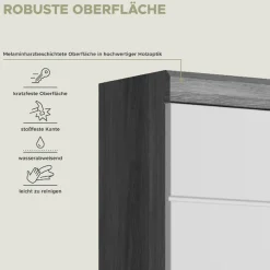 welltime Waschmaschinenumbauschrank »SIENA, Breite 63cm, für Waschmaschine & Trockner, 2 Türen, MDF-Front« TOPSELLER!,in verschiedenen Farben, Überbauschrank, Umbauschrank, Badschrank