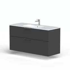 welltime Waschtisch »Ahus« Mit Soft-Close-Funktion, Vollauszüge, inkl. Becken , Breite 120 cm