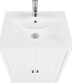 welltime Waschtisch Badmöbel inkl. Keramikbecken , Breite 60 cm mit Türen