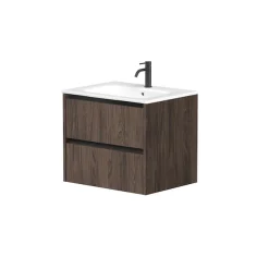 welltime Waschtisch »City, Badmöbel, Badkommode, Badschrank, in verschiedenen Breiten« B/T/H: 81,5/46/51,5 cm,mit Soft-Close-Funktion, inklusive Waschbecken, FSC® zertifiziert