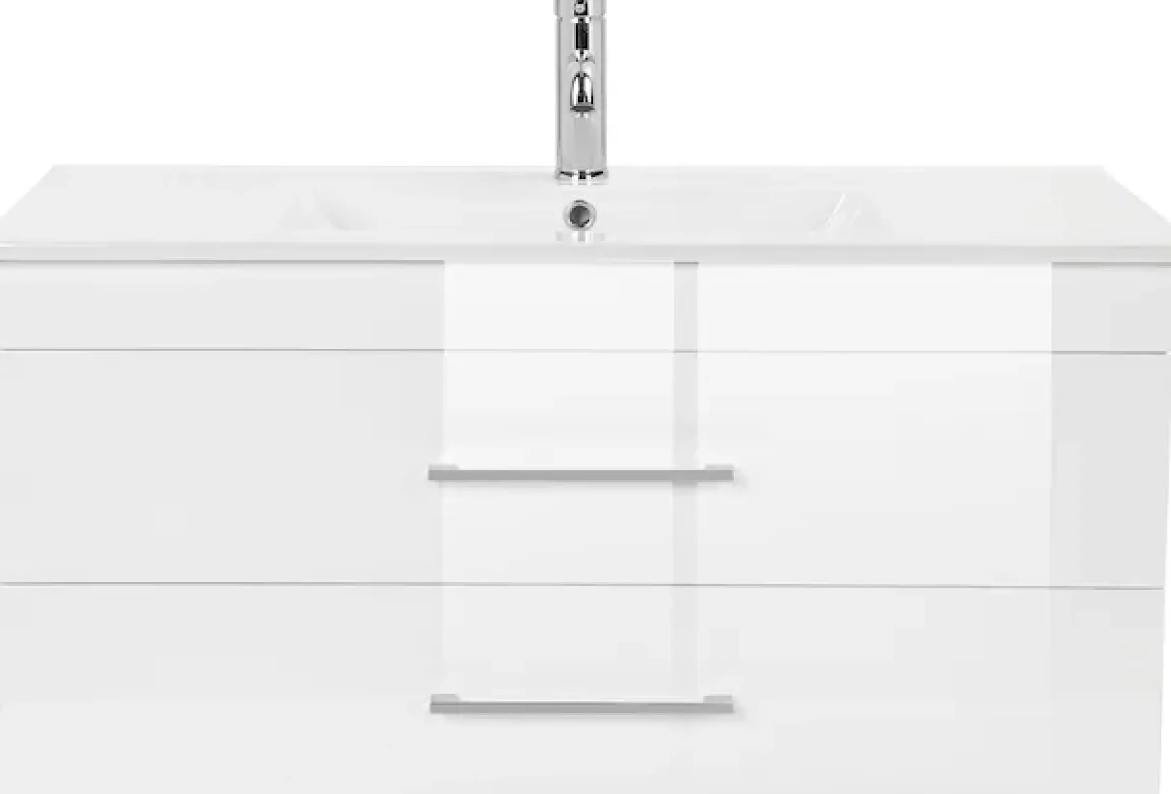 welltime Waschtisch »Florenz« Komplett-Set,Waschplatz mit 2 Auszügen und Softclose Breite 100cm
