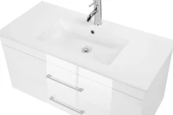 welltime Waschtisch »Florenz« Komplett-Set,Waschplatz mit 2 Auszügen und Softclose Breite 100cm