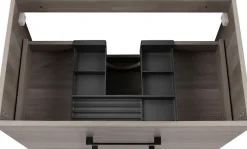 welltime Waschtisch »Florenz Badmöbel Badschrank mit Waschbecken« Waschplatz mit 2 Auszügen und Softclose Breite 80cm
