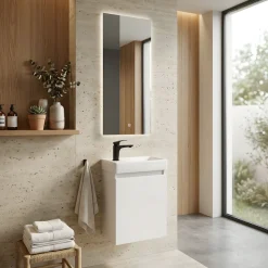 welltime Waschtisch »Mini, Badmöbel, Waschtischunterschrank inkl. Waschbecken« Breite 40cm, mit Soft-Close-Funktion, FSC®-zertifiziert
