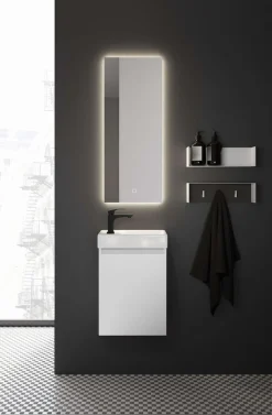welltime Waschtisch »Mini, Badmöbel, Waschtischunterschrank inkl. Waschbecken« Breite 40cm, mit Soft-Close-Funktion, FSC®-zertifiziert