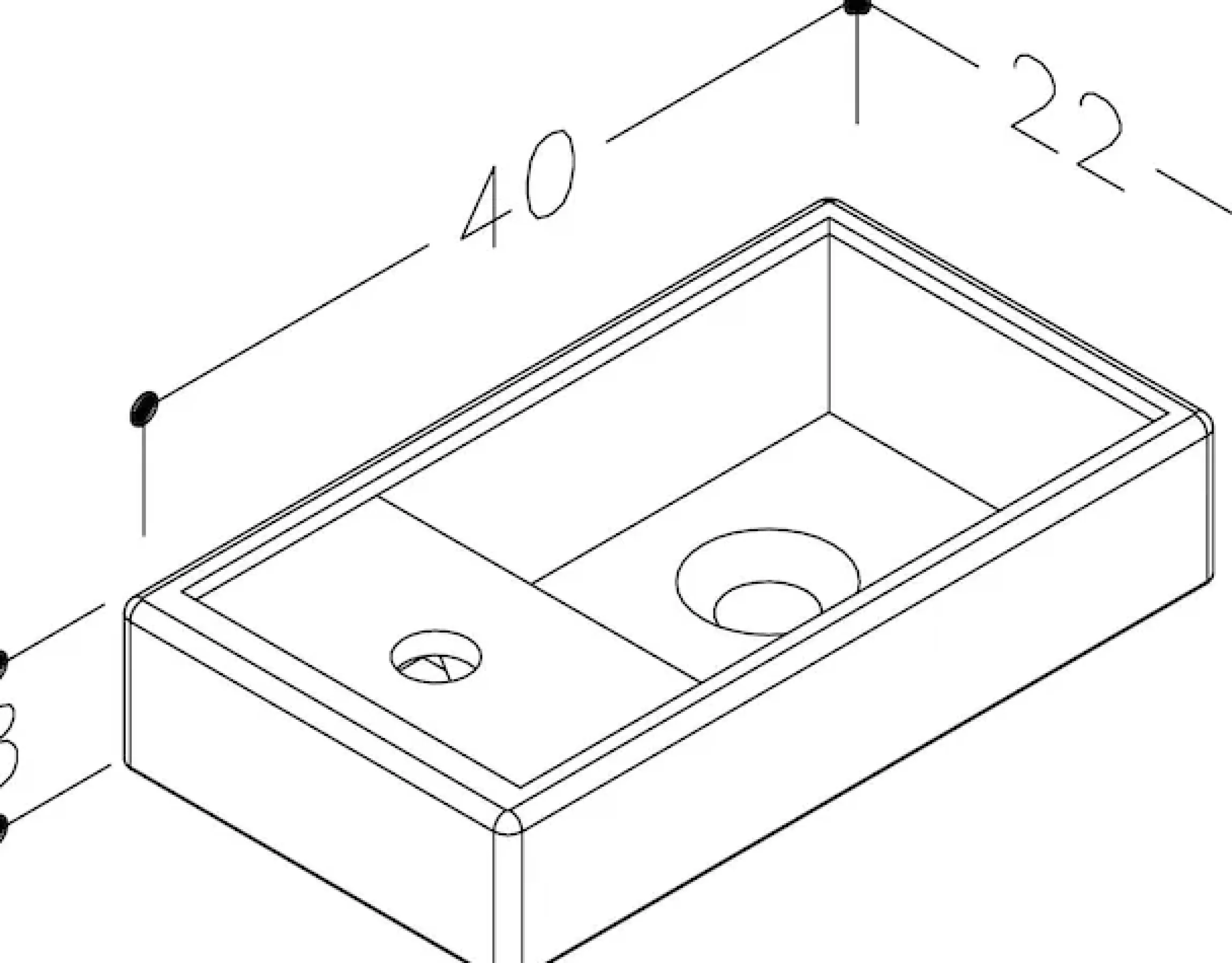 welltime Waschtisch »Mini, Badmöbel, Waschtischunterschrank inkl. Waschbecken« Breite 40cm, mit Soft-Close-Funktion, FSC®-zertifiziert