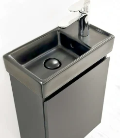 welltime Waschtisch »Mini, Badmöbel, Waschtischunterschrank inkl. Waschbecken« Breite 40cm, mit Soft-Close-Funktion, FSC®-zertifiziert