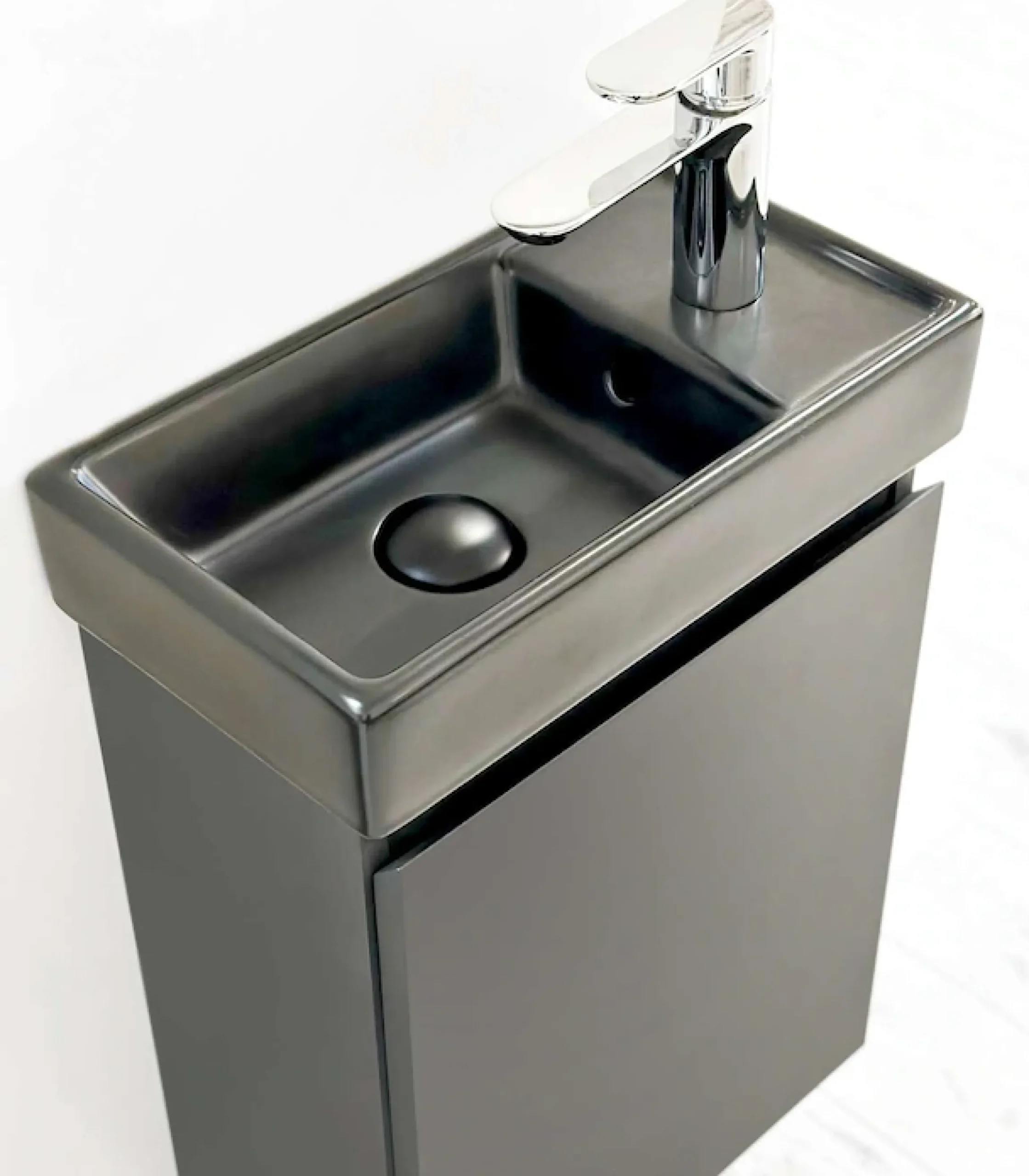 welltime Waschtisch »Mini, Badmöbel, Waschtischunterschrank inkl. Waschbecken« Breite 40cm, mit Soft-Close-Funktion, FSC®-zertifiziert