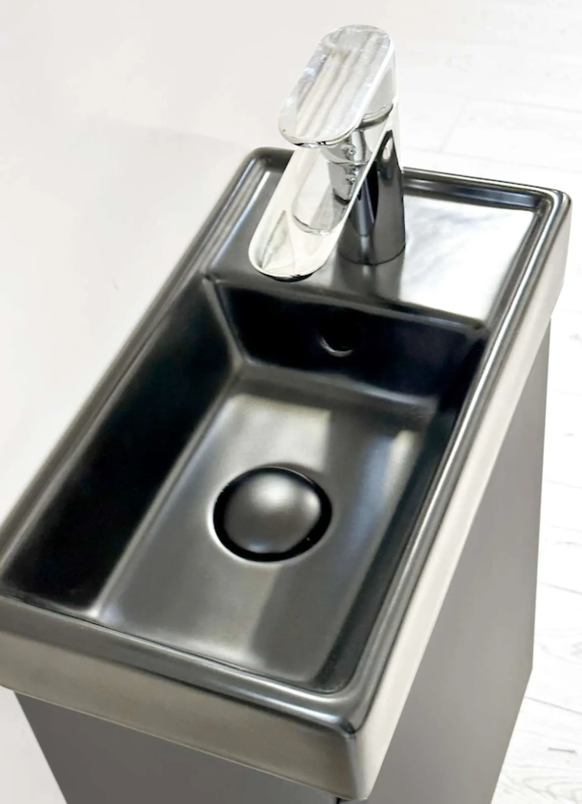 welltime Waschtisch »Mini, Badmöbel, Waschtischunterschrank inkl. Waschbecken« Breite 40cm, mit Soft-Close-Funktion, FSC®-zertifiziert