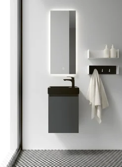 welltime Waschtisch »Mini, Badmöbel, Waschtischunterschrank inkl. Waschbecken« Breite 40cm, mit Soft-Close-Funktion, FSC®-zertifiziert