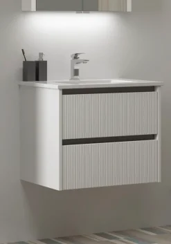 welltime Waschtisch »Urban« mitKeramik Waschbecken, 2 Schubladen mit Softclose, Breite 60 cm