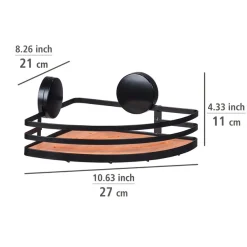 WENKO Badregal »Static-Loc® Alba« Eckablage, Befestigen ohne bohren