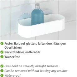 WENKO Badregal »Static-Loc® Osimo« Befestigen ohne Bohren