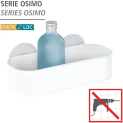 WENKO Badregal »Static-Loc® Osimo« Befestigen ohne Bohren