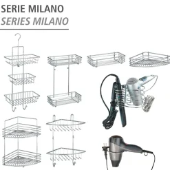 WENKO Eckregal »Milano« 2 Ablageflächen
