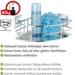 WENKO Eckregal »Turbo-Loc Quadro« 1 Ablage