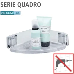 WENKO Eckregal »Vacuum-Loc Quadro« 1 Etage