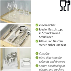 WENKO Schubladenmatte »Modell transparent« Set, 3 Stk. tlg.