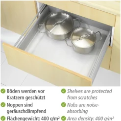 WENKO Schubladenmatte »Modell transparent« Set, 3 Stk. tlg.