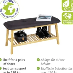 WENKO Schuhbank »Ecori« mit Sitzpolster