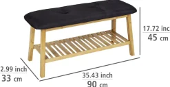 WENKO Schuhbank »Ecori« mit Sitzpolster