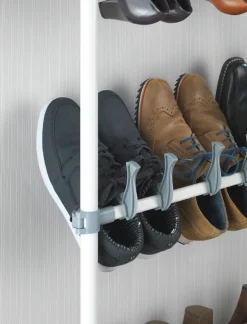 WENKO Schuhregal »Modell Atlas« verstellbares Teleskopregal für 42 Paar Schuhe, Montage ohne Bohren