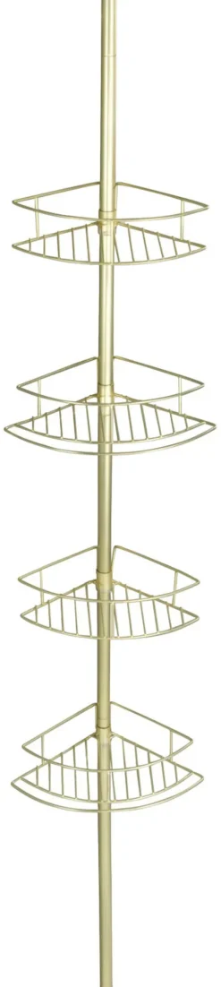 WENKO Teleskopregal »Dolcedo« Eckregal mit 4 Ablagen, höhenverstellbar 65-275 cm
