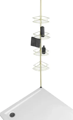 WENKO Teleskopregal »Dolcedo« Eckregal mit 4 Ablagen, höhenverstellbar 65-275 cm