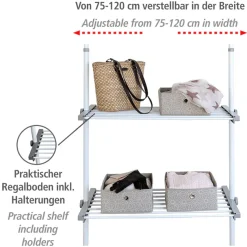 WENKO Teleskopregal »Modell Herkules« ausziehbarer Regalboden, 73-120 cm, passend zur WENKO Herkules-Serie