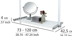 WENKO Teleskopregal »Modell Herkules« ausziehbarer Regalboden, 73-120 cm, passend zur WENKO Herkules-Serie