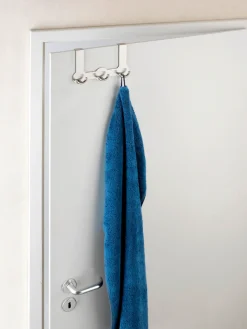 WENKO Türhaken »Modell Rondo« Türgarderobe, Hakenleiste mit 3 Haken, für einen Türfalz von 2 cm