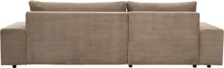 WERK2 Ecksofa »Amsterdam 300 x 150 cm modern und bequem« Cord, L-Form, XXL, Schlaffunktion, Bettkasten