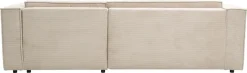 WERK2 Ecksofa »Atlanta-New 295 x 182 cm modern und bequem« Cord, L-Form, XXL, Schlaffunktion, Bettkasten