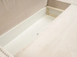 WERK2 Ecksofa »Atlanta-New 295 x 182 cm modern und bequem« Cord, L-Form, XXL, Schlaffunktion, Bettkasten