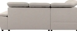 WERK2 Ecksofa »Bonny 265 x 215 cm inkl. Kopfteilverstellung modern und bequem« Struktur, L-Form, Schlaffunktion, Bettkasten