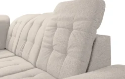 WERK2 Ecksofa »Bonny 265 x 215 cm inkl. Kopfteilverstellung modern und bequem« Struktur, L-Form, Schlaffunktion, Bettkasten