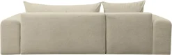 WERK2 Ecksofa »Ewela-Bubble 265 x 145 cm modern und bequem« Bouclé, L-Form, Schlaffunktion, Bettkasten