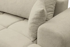 WERK2 Ecksofa »Ewela-Bubble 265 x 145 cm modern und bequem« Bouclé, L-Form, Schlaffunktion, Bettkasten