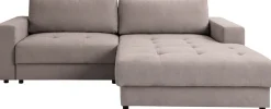 WERK2 Ecksofa »Indiana 270 x 182 cm inkl. Bettfunktion & Bettkasten modern und bequem« Luxus-Microfaser weich ENJOY NEW, L-Form, XXL, Schlaffunktion