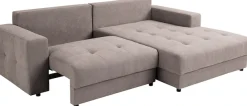 WERK2 Ecksofa »Indiana 270 x 182 cm inkl. Bettfunktion & Bettkasten modern und bequem« Luxus-Microfaser weich ENJOY NEW, L-Form, XXL, Schlaffunktion