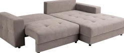 WERK2 Ecksofa »Indiana 270 x 182 cm inkl. Bettfunktion & Bettkasten modern und bequem« Luxus-Microfaser weich ENJOY NEW, L-Form, XXL, Schlaffunktion
