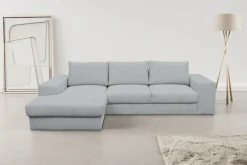 WERK2 Ecksofa »Rozzana 280 x 190 cm modern und bequem« Plüsch, L-Form, XXL
