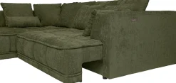 WERK2 Ecksofa »Tiga 207 x 286 cm modern und bequem« Struktur weich, L-Form, elektrische Sitztiefenverstellung